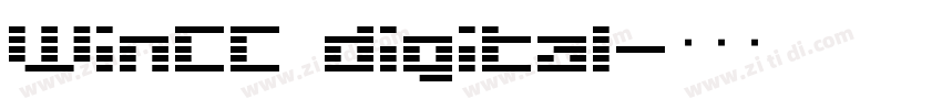 WinCC digital字体转换